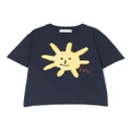 There Was One Kids Sun-print cotton T-Shirt - Blue