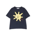There Was One Kids Sun-print cotton T-Shirt - Blue