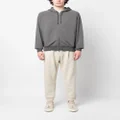 Zegna long-sleeve zip-up hoodie - Grey