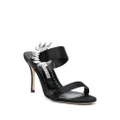 Manolo Blahnik 100mm crystal-embellished sandals - Black