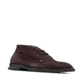 Alexander McQueen lace-up suede boots - Brown