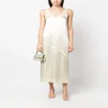 Calvin Klein satin shift midi dress - Neutrals