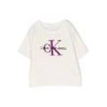 Calvin Klein Kids logo-print short-sleeve T-shirt - White
