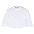 Eleventy Kids long-sleeve cotton shirt - White