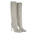 Dolce & Gabbana KIM DOLCE&GABBANA rhinestone-embellished satin boots - Silver