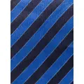Church's stripe-print linen tie - Blue