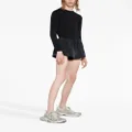 Balenciaga washed-effect running shorts - Black