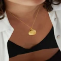 Monica Vinader Deia-pebble locket - Gold