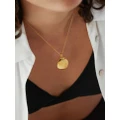 Monica Vinader Deia-pebble locket - Gold
