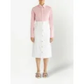ETRO paisley-pattern midi skirt - White