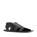 Officine Creative Itaca 15mm leather sandals - Black