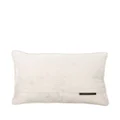 Anke Drechsel embroidered silk-velvet cushion - White