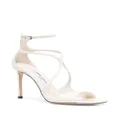 Jimmy Choo Azia 95mm square-toe sandals - White
