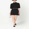 Miu Miu crepe de chine shirt dress - Black