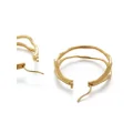 Monica Vinader 18kt recycled gold vermeil hoop earrings