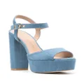 Stuart Weitzman block-heel platform sandals - Blue