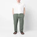 Boglioli linen straight-leg trousers - Green