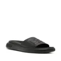 Bally embossed-logo leather sandals - Black
