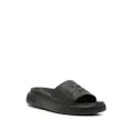 Bally embossed-logo leather sandals - Black