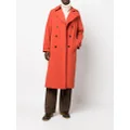 Mackintosh POLLY Jaffa double-breasted coat - Red
