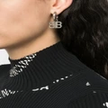 Balenciaga BB 2.0 hoop earrings - Silver