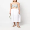 Philosophy Di Lorenzo Serafini punched-panelling strapless top - Grey