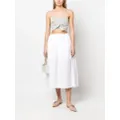 Philosophy Di Lorenzo Serafini punched-panelling strapless top - Grey