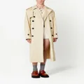 AMI Paris belted double-breasted trench coat - Neutrals