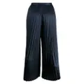 Michael Kors high-waist pleated palazzo trousers - Blue