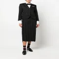 Thom Browne pleated midi skirt - Black