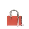 Kara crystal-embellished handle shoulder bag - Red