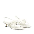 Jimmy Choo Beziers 50mm leather sandals - White