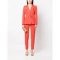 Moschino heart-button double-breasted blazer - Red