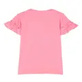 Billieblush glitter-detail slogan-print T-shirt - Pink