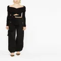 Dolce & Gabbana cut-out wrap top - Black