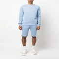 Balmain logo-print track shorts - Blue