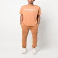 Balmain logo-print cotton T-shirt - Brown