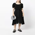 b+ab button-embellished pleated skirt - Black