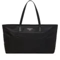 Prada Re-Nylon embroidered tote bag - Black