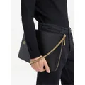 Giuseppe Zanotti chain-strap leather card case - Black