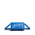 Marni Prisma leather shoulder bag - Blue