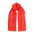 Jimmy Choo Emani monogram scarf - Orange