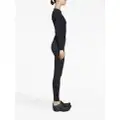 Balenciaga logo-waistband leggings - Black