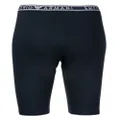 Emporio Armani logo-print lounge shorts - Blue