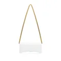 Balenciaga Hourglass leather wallet-on-chain - White