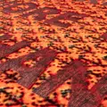 Seletti Burnt Freedom geometric carpet - Orange