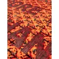Seletti Burnt Freedom geometric carpet - Orange