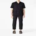 sacai cropped belted turn-up trousers - Black
