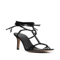 ISABEL MARANT Arja 95mm suede wrap sandals - Black