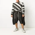Rick Owens diagonal stripe sweater - Black